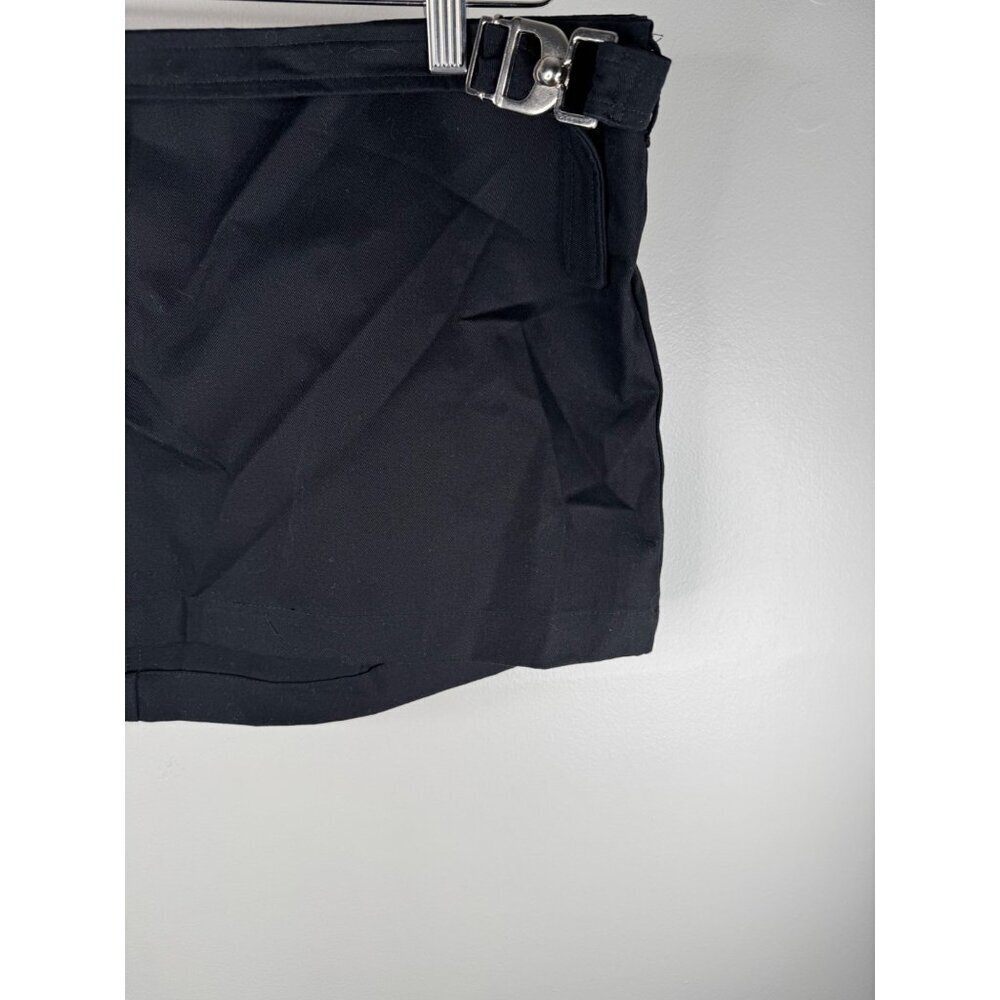 EB denim Wrap Mini Skirt in Black Size XL X-Large NWT - Picture 6 of 7